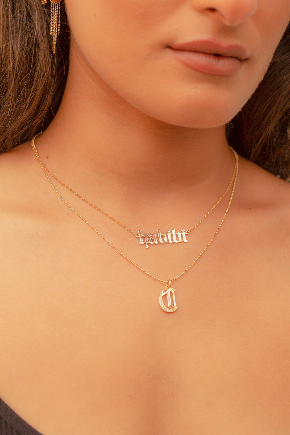 Diamond Initial Necklace