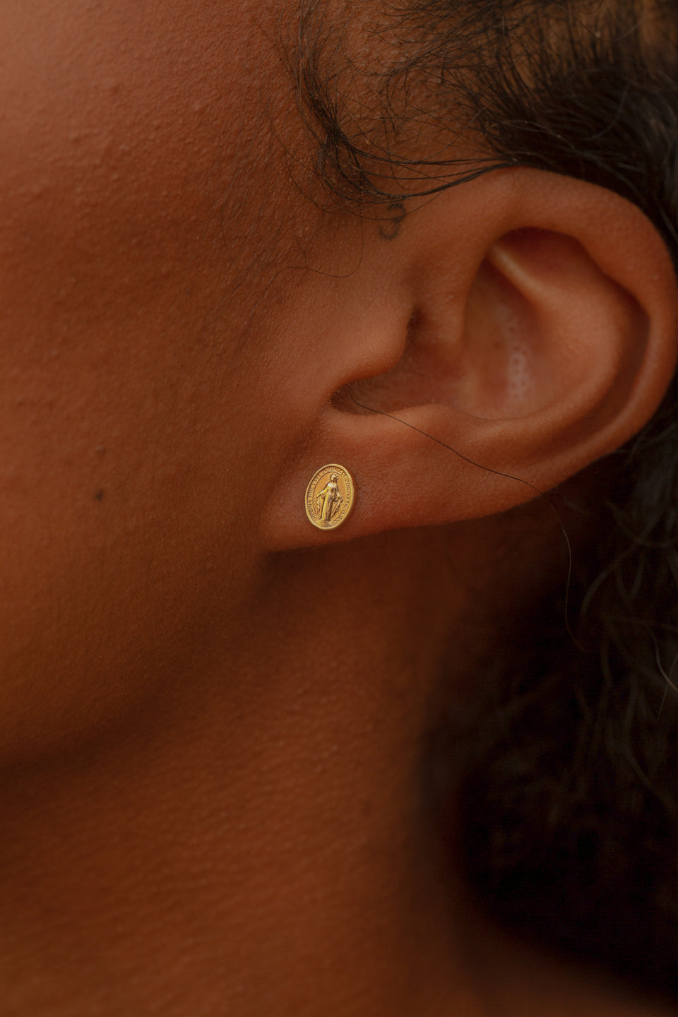 Miraculous Mary Stud Earrings