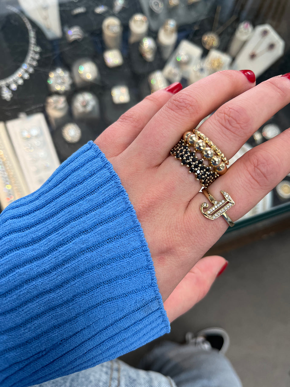Square Spike Ring