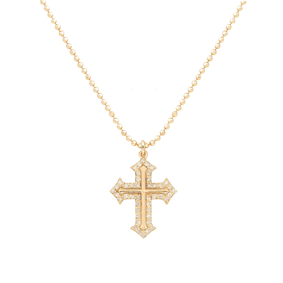 Musa Diamond Cross Necklace