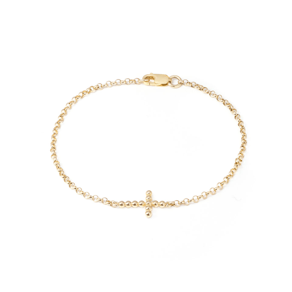 Beaded Cross Bracelet