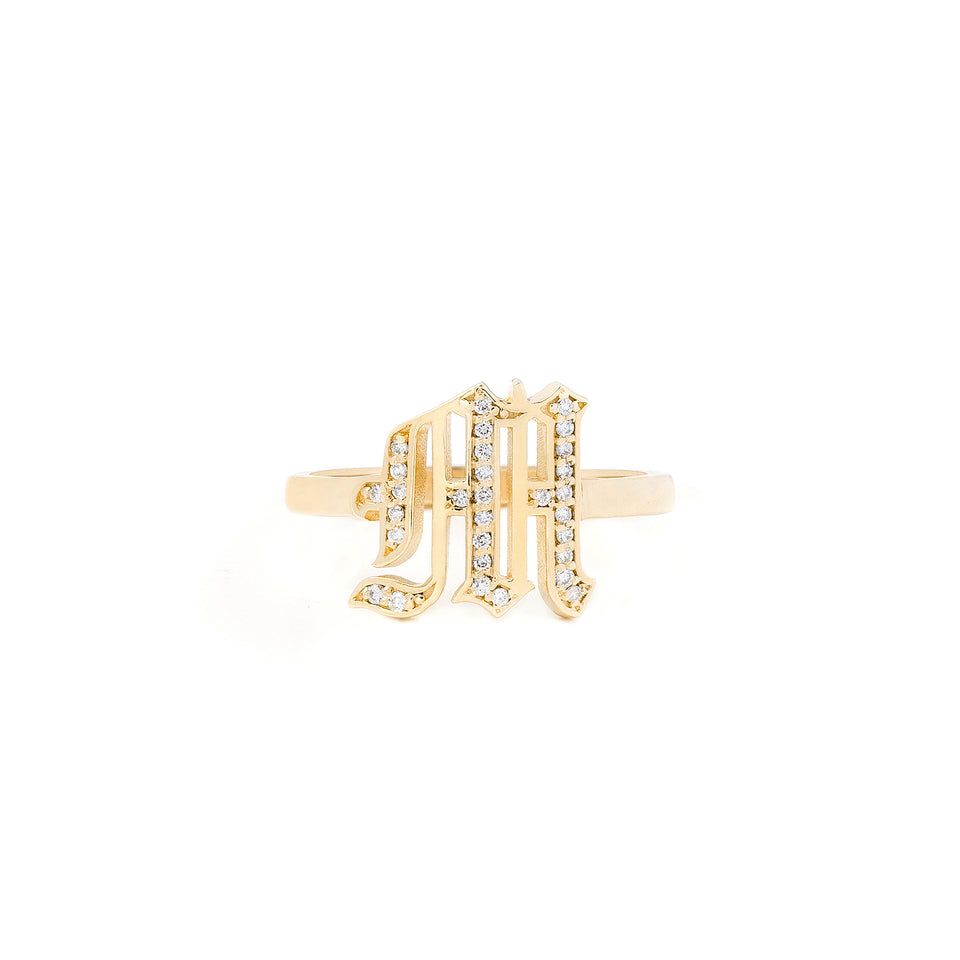 Diamond Initial Ring