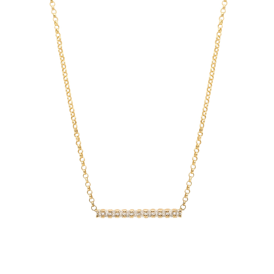 Diamond Bar Necklace