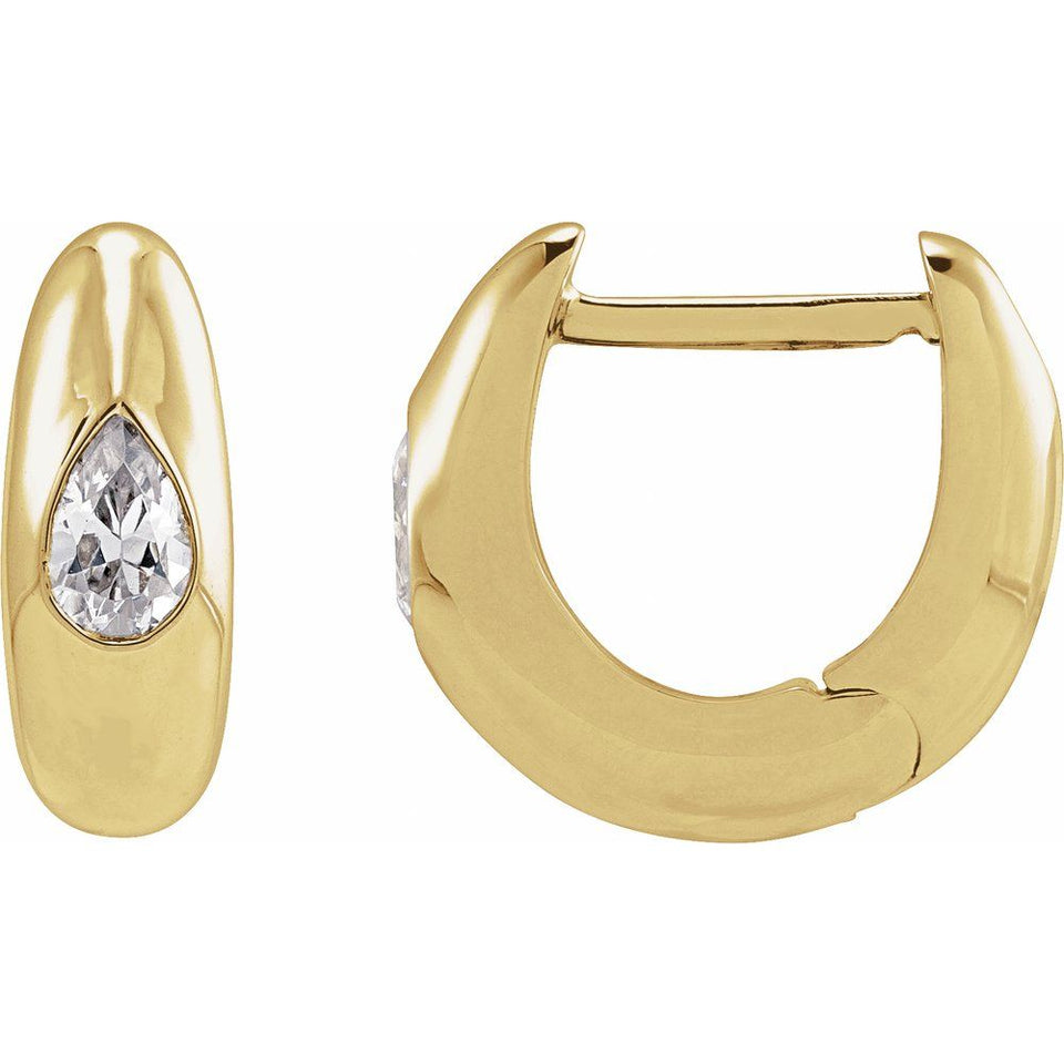 Tear Huggie Hoops
