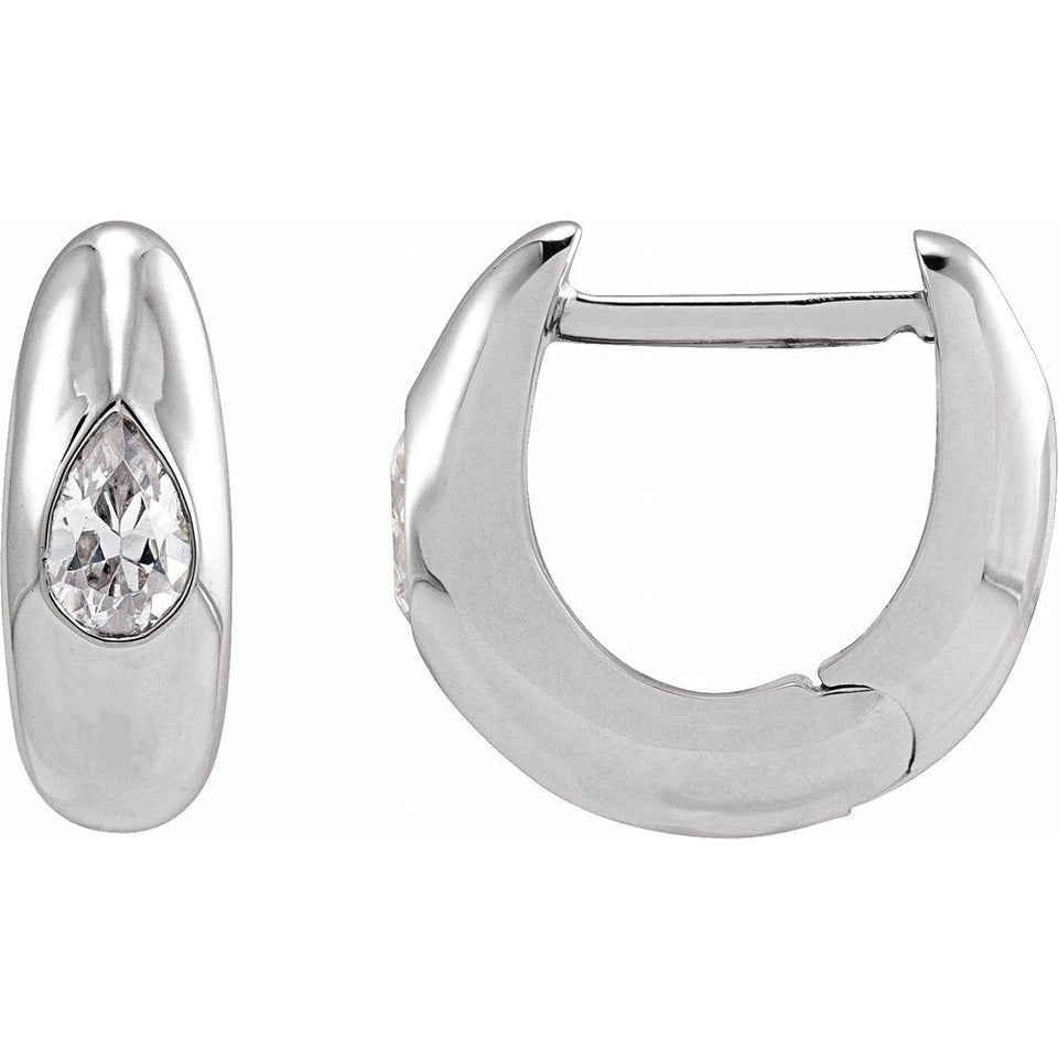 Tear Huggie Hoops