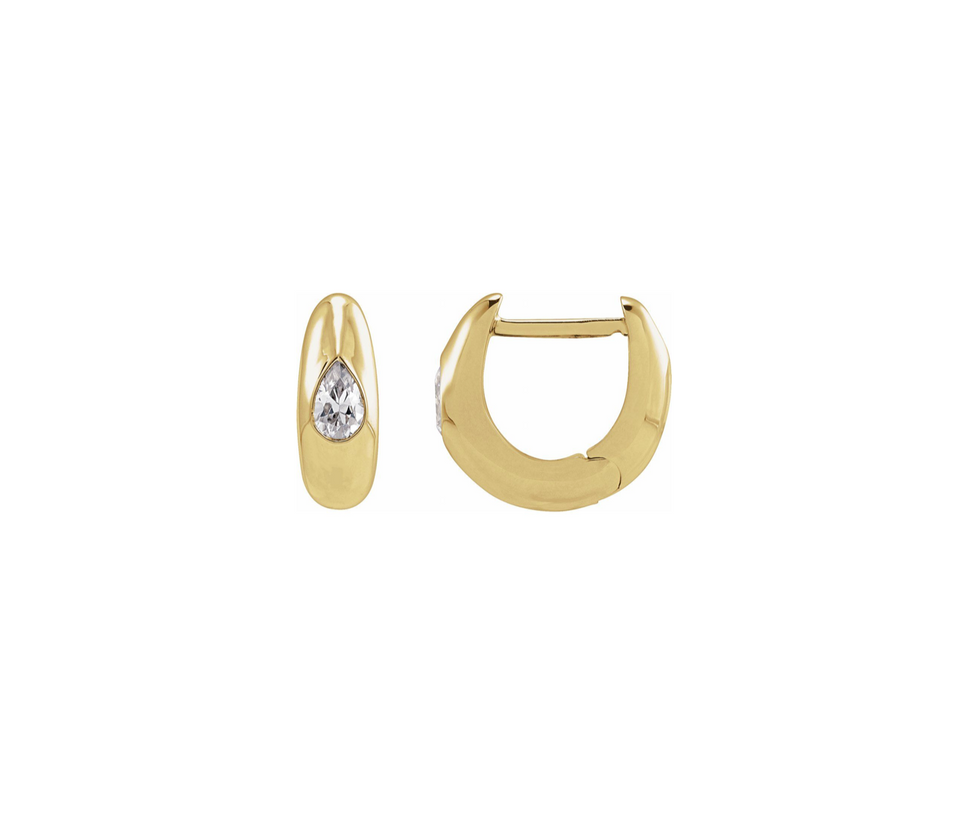 Tear Huggie Hoops