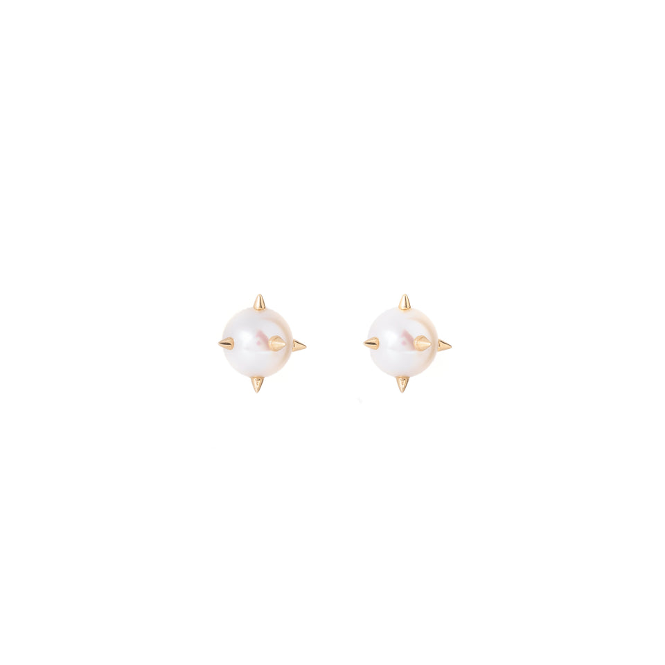 Spiked Pearl Studs