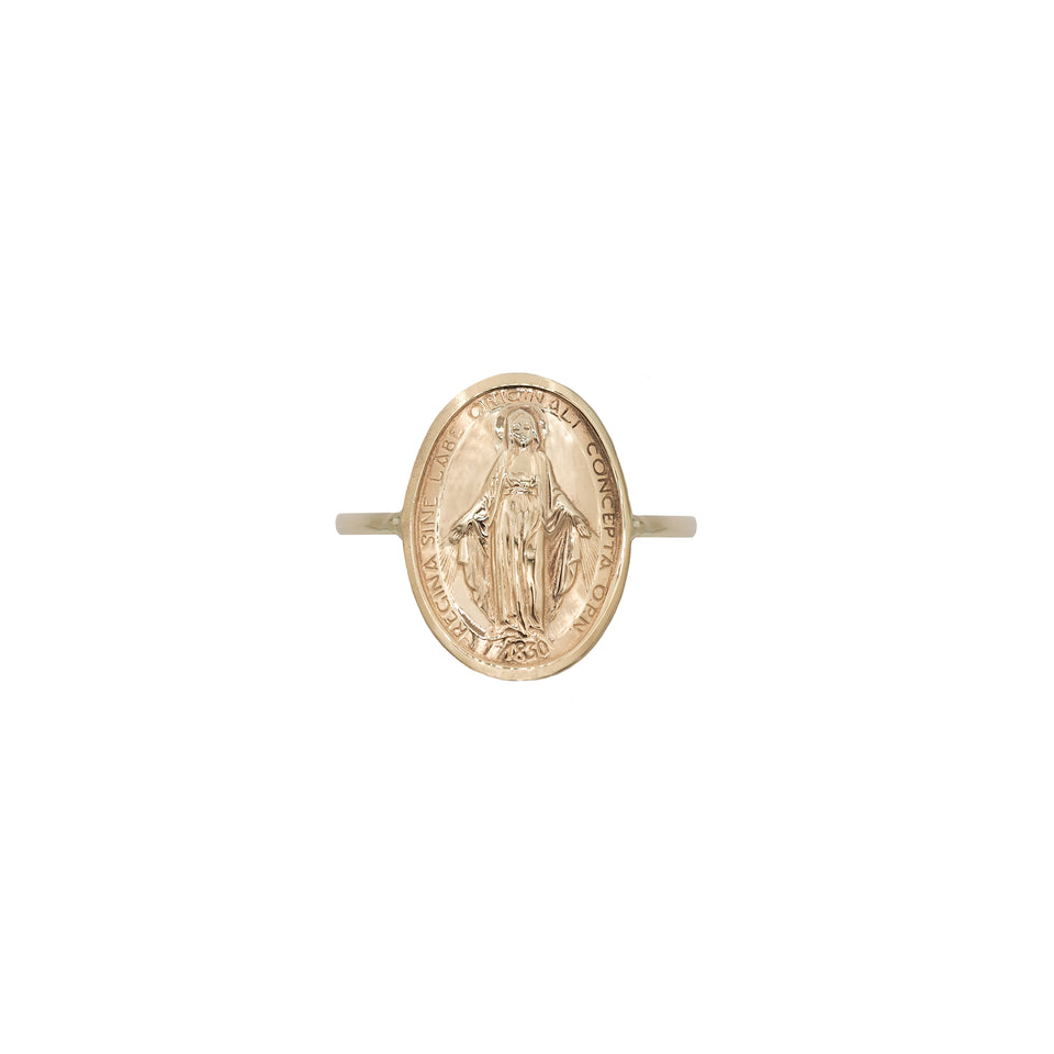 Mother Mary Charm Ring